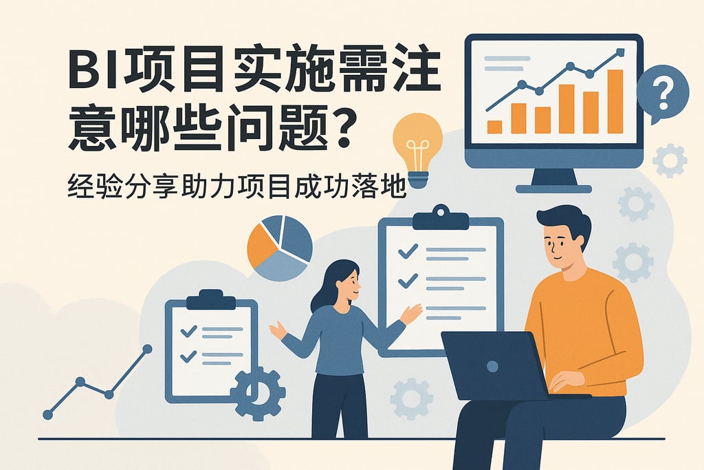 BI项目实施需注意哪些问题？经验分享助力项目成功落地"